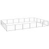 Dog Kennel Silver 258.3 ft¬≤ Steel