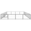 Dog Kennel Black 387.5 ft¬≤ Steel