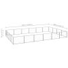 Dog Kennel Silver 258.3 ft¬≤ Steel