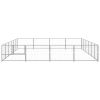 Dog Kennel Silver 258.3 ft¬≤ Steel