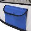 Foldable Dog Playpen with Carrying Bag Blue 49.2"x49.2"x24"